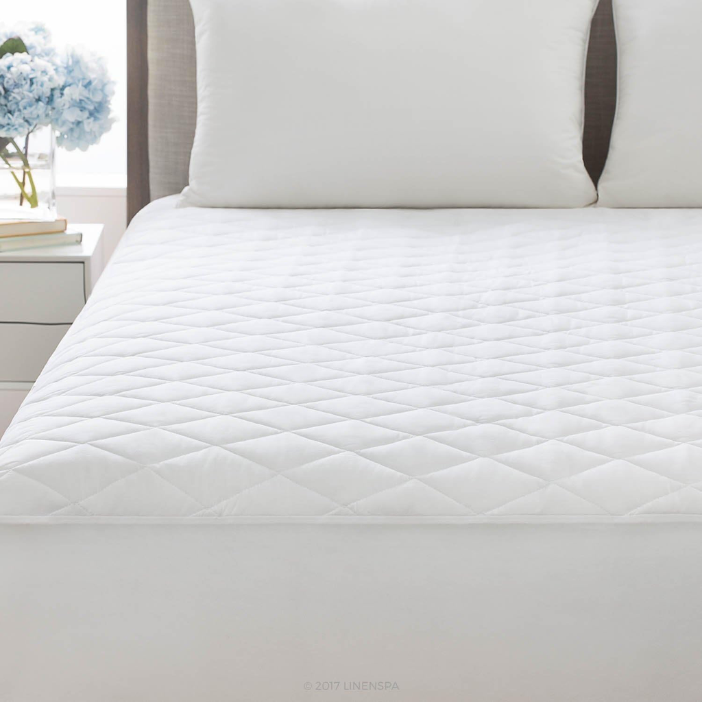 Cubrecolchón Queen Suave de Micro Fibra, Relleno hipoalergénico.