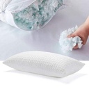 Almohada Personalizable de Memory Foam Triturado - Funda de Rayón de Bambú Lavable 