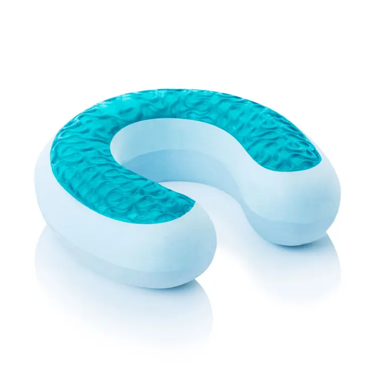 [ZZTNHPGL] Almohada Viscoelástica Infusión Gel Dough Travel Cuello 