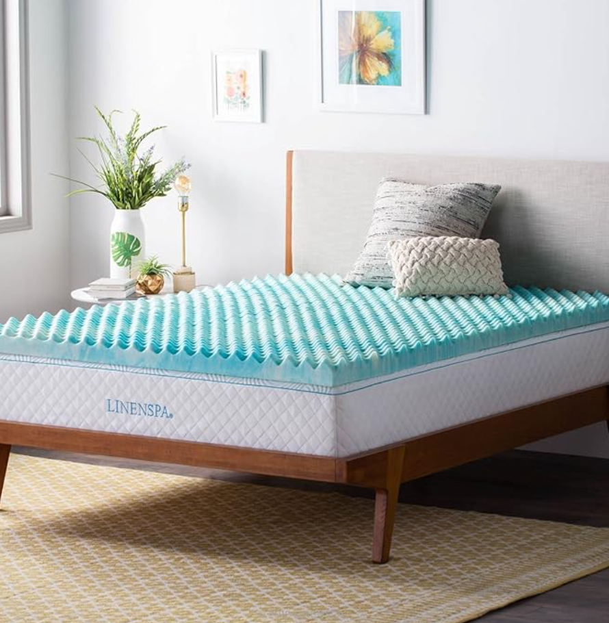 Sobrecolchón de Memory Foam Gel Remolino