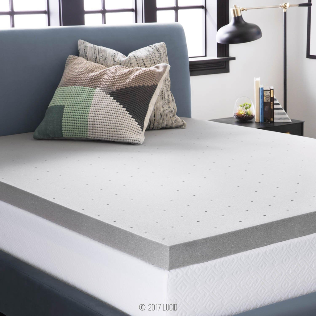 Sobrecolchón Memory foam, infusión de carbon 7.5 cm 