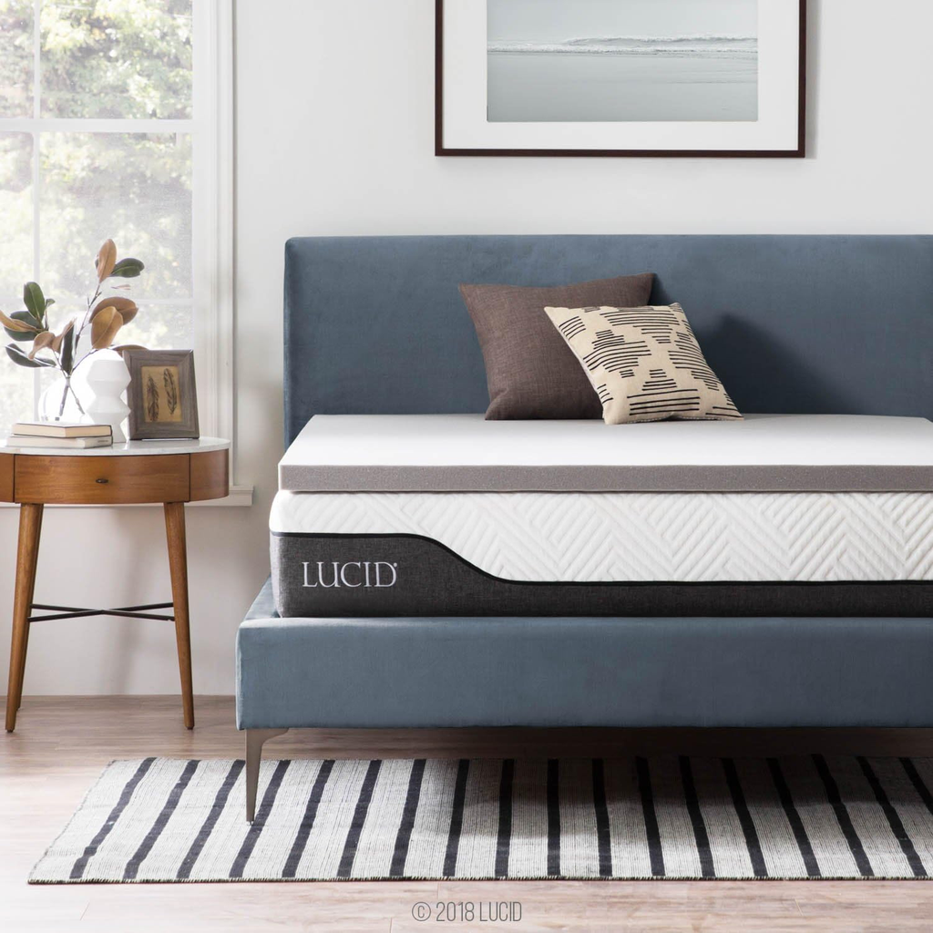 [LU20KK30BT] Sobrecolchón de Memory Foam carbón de bambú de 5 cm