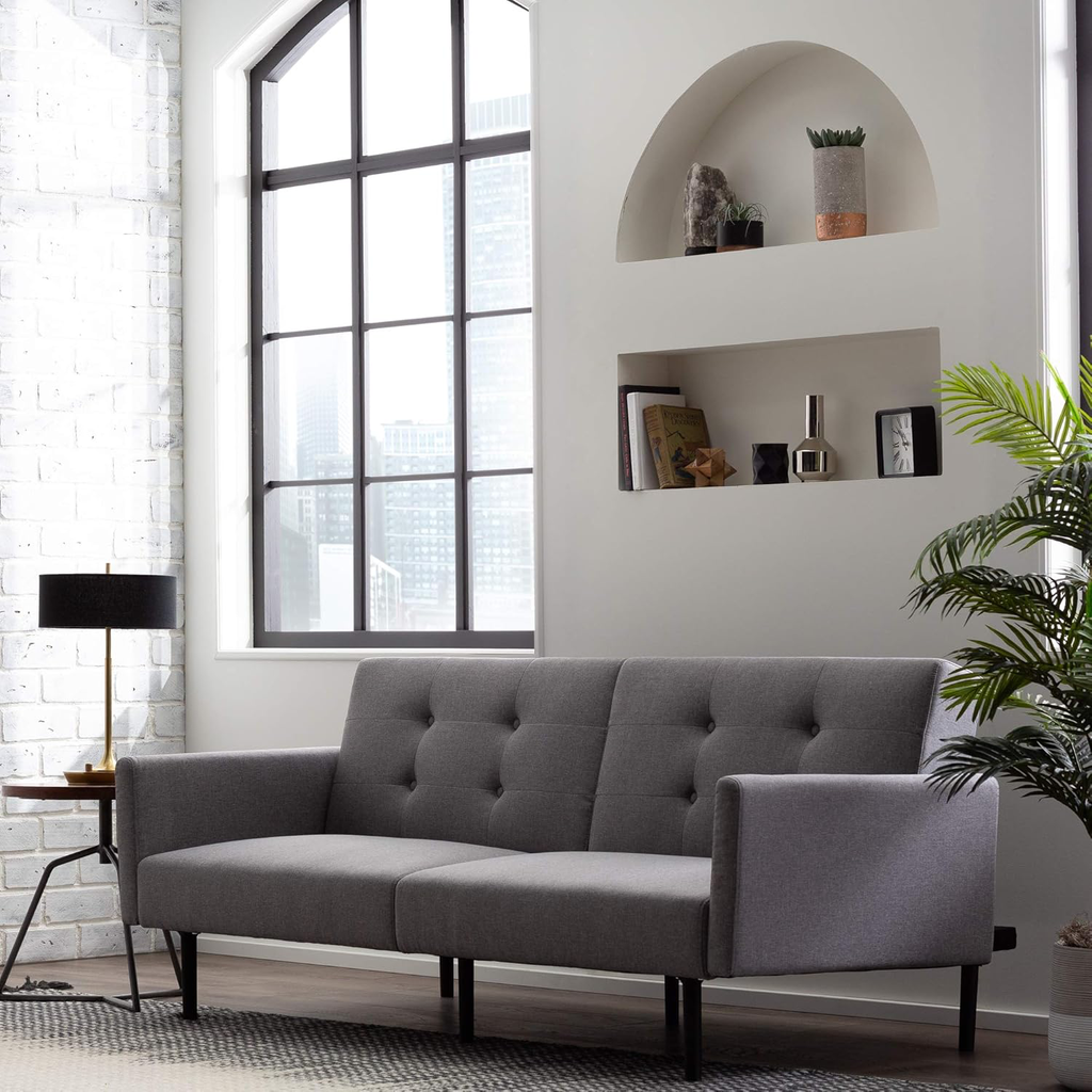 [EH0001SSF74LG] Futon Sofa Cama - Gris