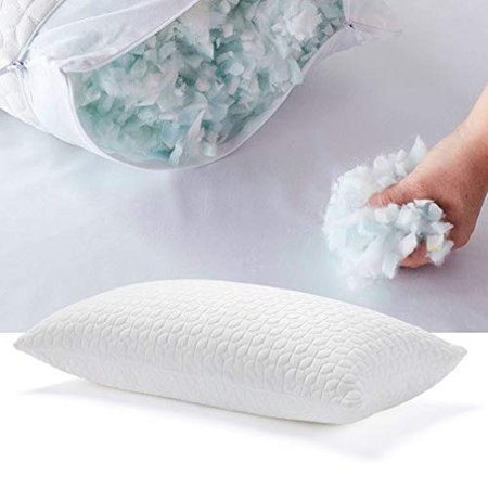 Almohada Personalizable de Memory Foam Triturado - Funda de Rayón de Bambú Lavable 