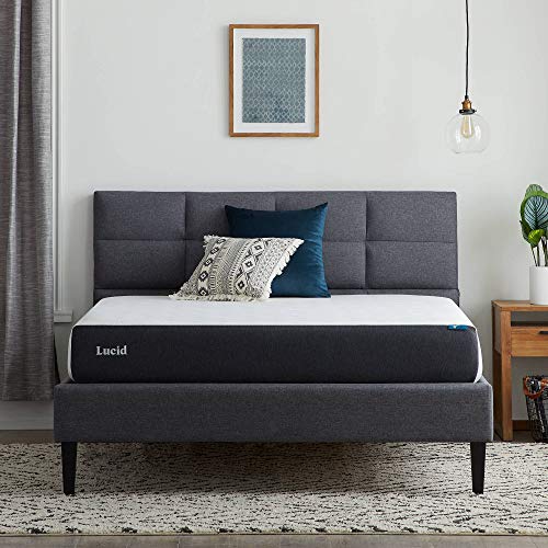 [LU08QQFR30GF] Colchón Queen de Memory Foam de 20 cm - Firme - Infusión de Gel, Carbón de Bambú